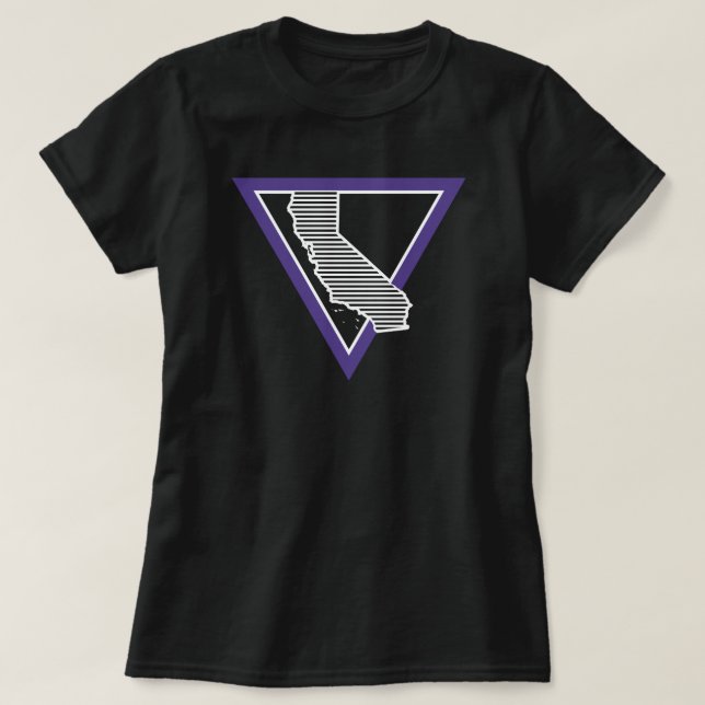 mcm striped california triangle T-Shirt (Design Front)