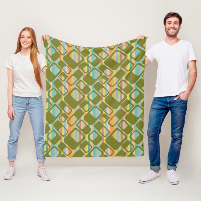 MCM Stripes  Fleece Blanket (In Situ)