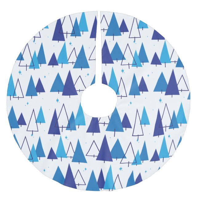MCM Trees Brushed Polyester Tree Skirt (Front)