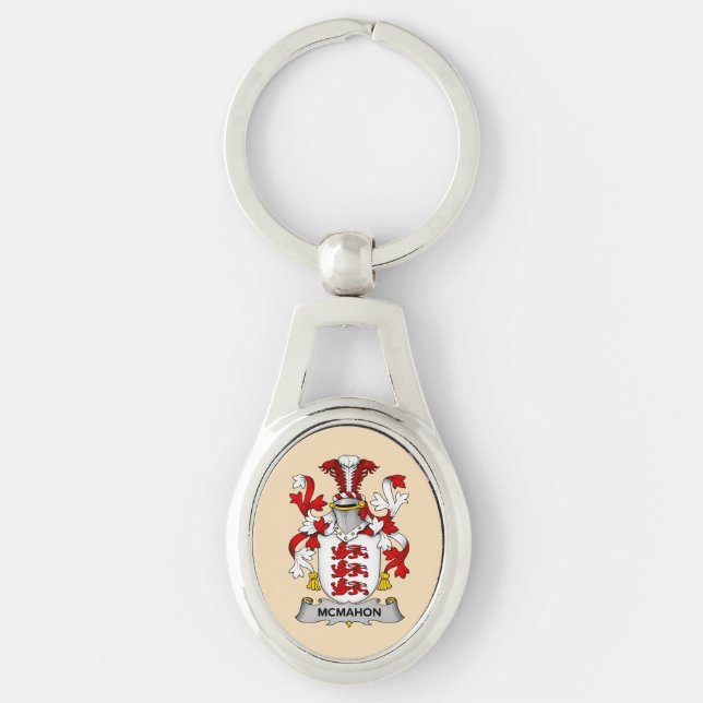McMahon Family Coat of Arms Keychain (Front)