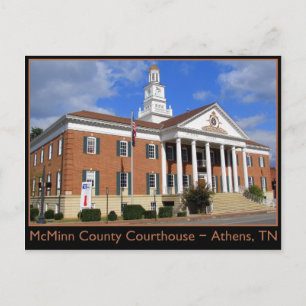 McMinn County Courthouse - Athens, TN Postcard
