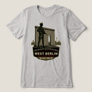 McNair Barracks West Berlin Cold War Veteran Tri-Blend Shirt