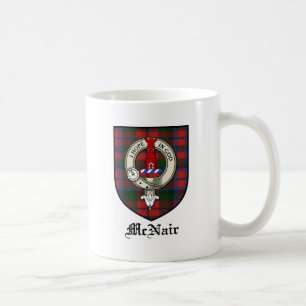 McNair Clan Crest Badge Tartan Coffee Mug