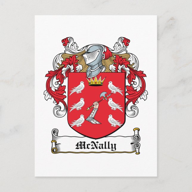 McNally Family Crest Postcard (Front)