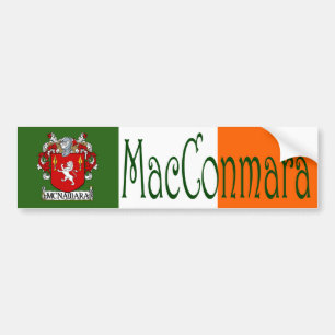 McNamara Clan Irish/English Flag Bumper Sticker