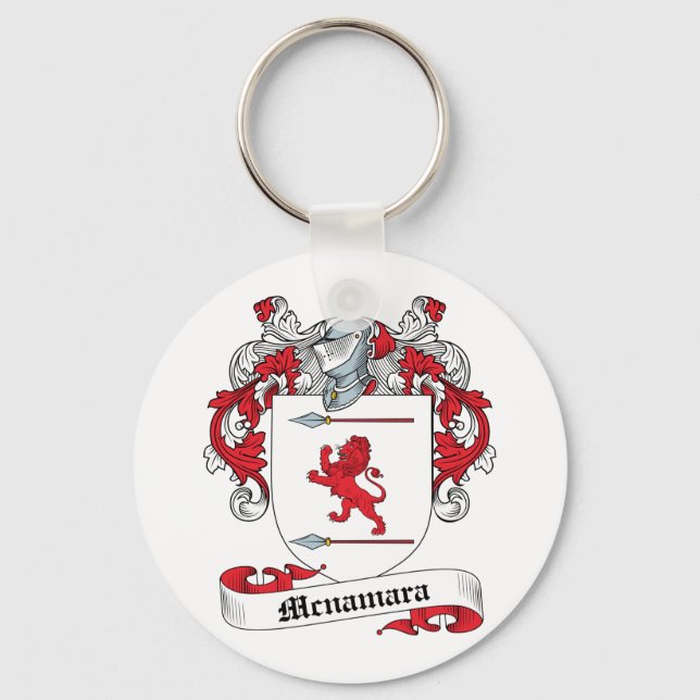 Mcnamara Family Crest Key Ring (Front)