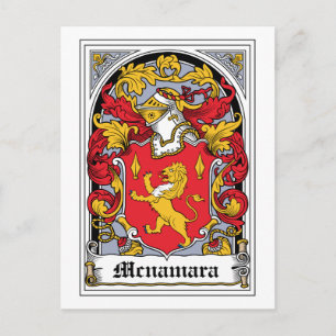 Mcnamara Family Crest Postcard