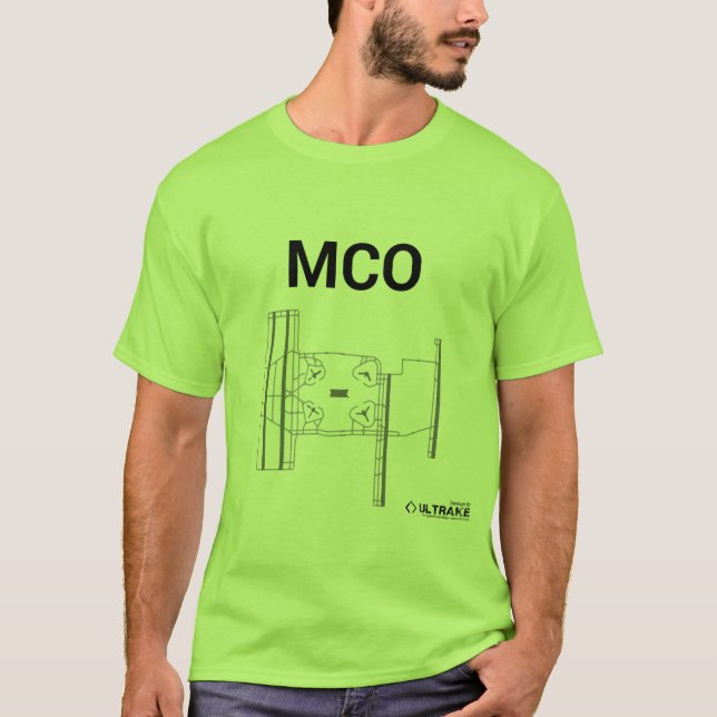 MCO Airport Layout T-Shirt (Front)