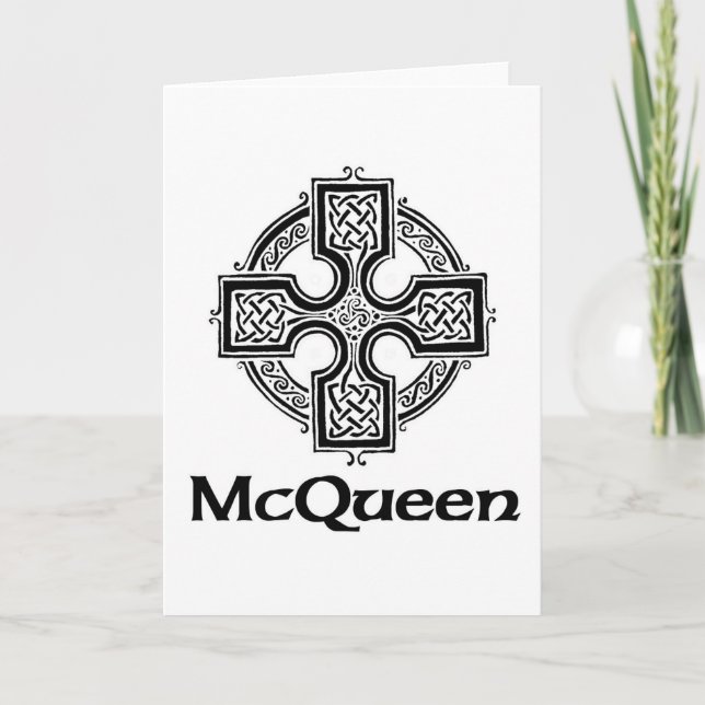 McQueen Celtic Cross Holiday Card (Front)