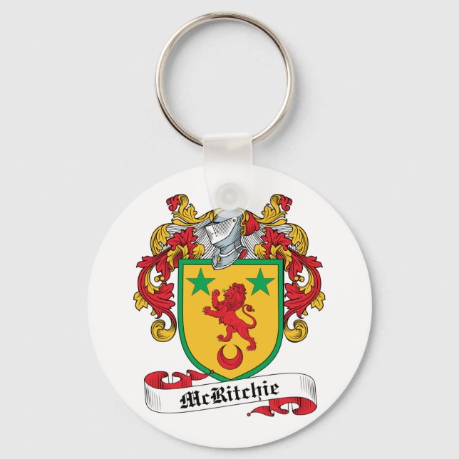 McRitchie Family Crest Key Ring (Front)