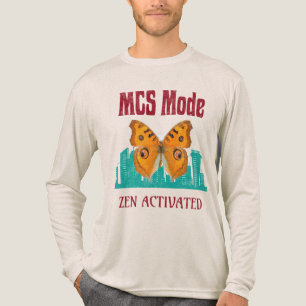 MCS Mode Zen Activated Butterfly Awareness Descri Tri-Blend Shirt