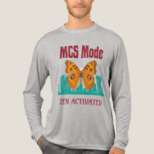 MCS Mode Zen Activated Butterfly Awareness Descri Tri-Blend Shirt