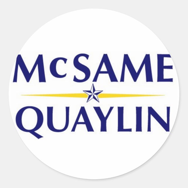 McSame Quaylin Sticker - White (Front)