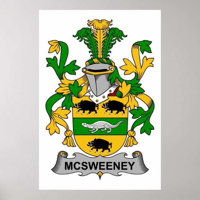 McSweeney Family Crest Poster (Front)