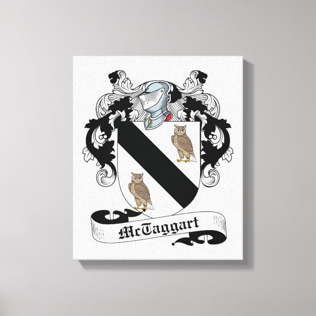 McTaggart Family Crest Canvas Print (Front)