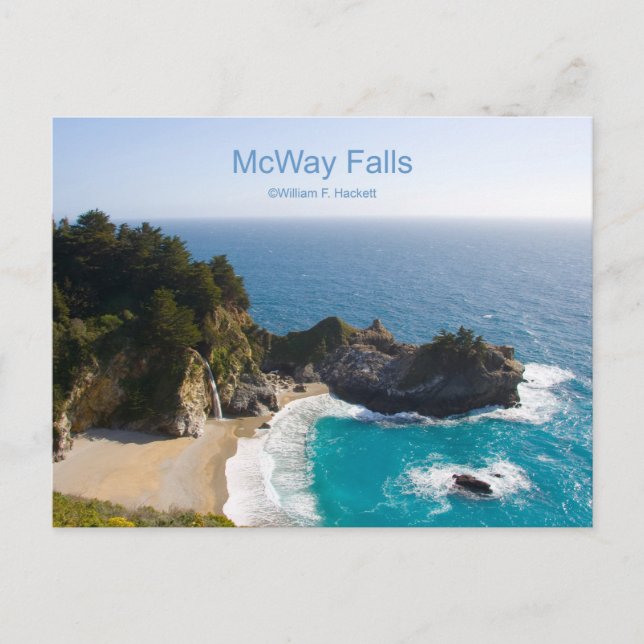 McWay Falls Big Sur California Products Postcard (Front)