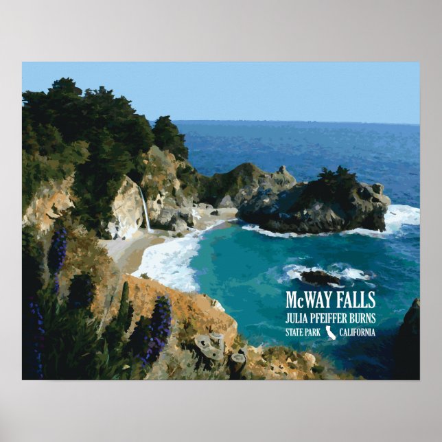 McWay Falls - Big Sur Poster (Front)