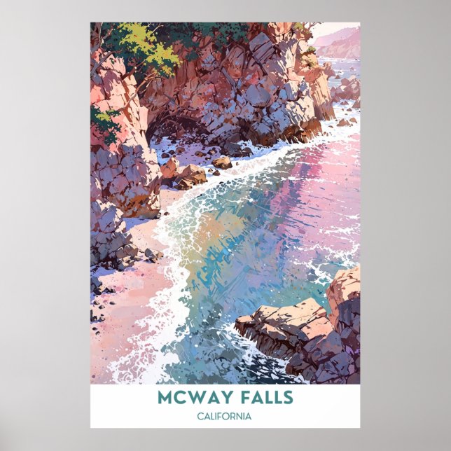 McWay Falls, California Poster (Front)