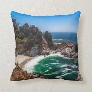 Mcway Falls in Julia Pfeiffer Burns state park Cushion