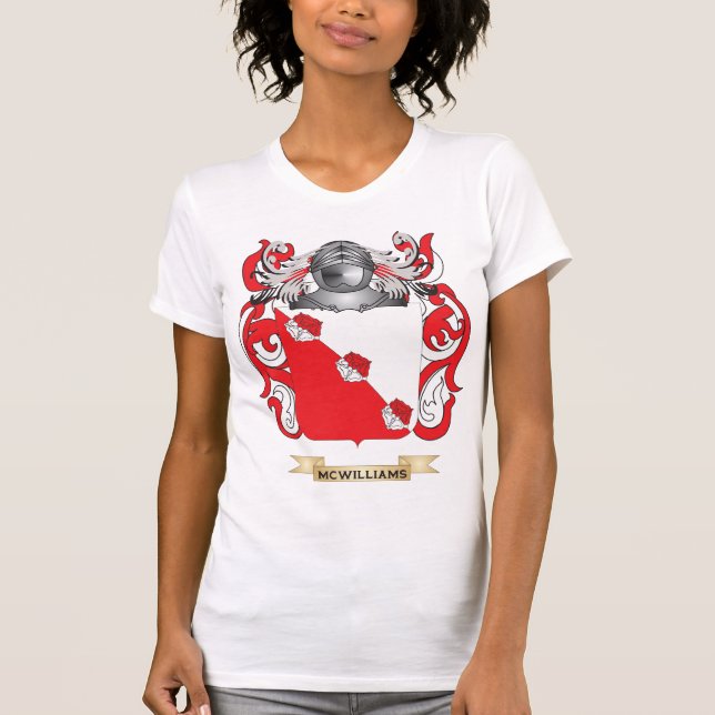 McWilliams Coat of Arms (Family Crest) T-Shirt (Front)
