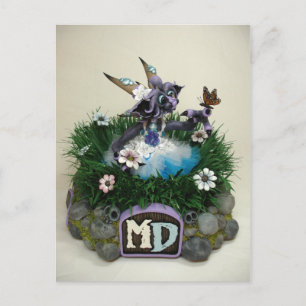 MD Alina Butterfly Dragon Postcard