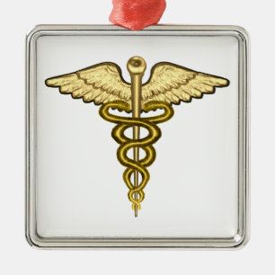 MD Caduceus Metal Tree Decoration