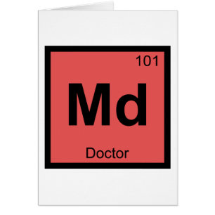 Md - Doctor Chemistry Periodic Table Symbol