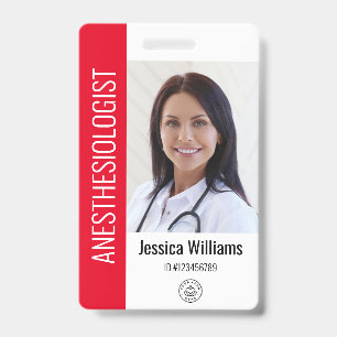 MD Doctor Hospital Medical Employee Photo ID Badge