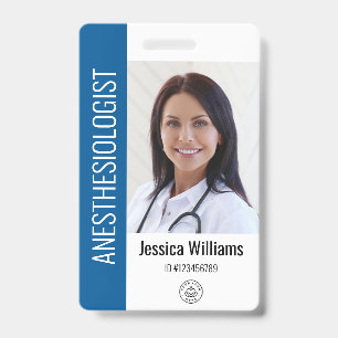 MD Doctor Hospital Medical Employee Photo ID Badge