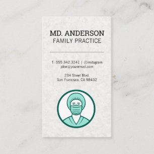 MD Healthcare Worker Icon   Medical Icon Business Card