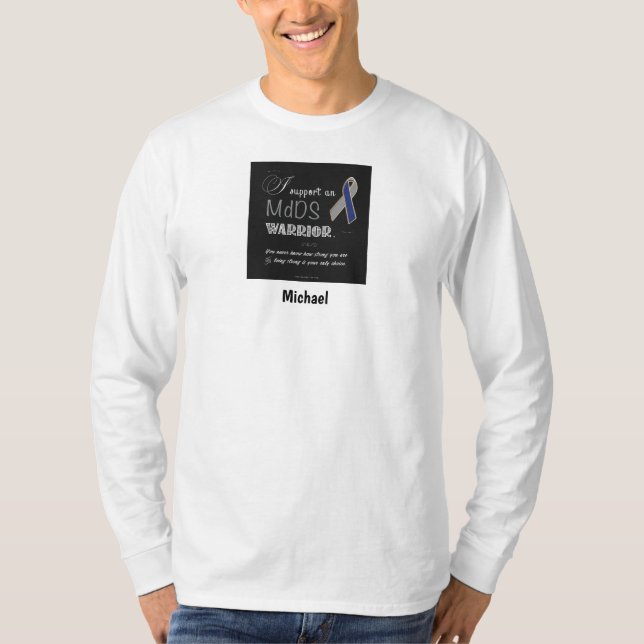 MdDS Awareness Men's Fitted Long Sleeve T-Shirt (Front)
