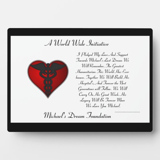 MDF Pledge Plaque (Front)