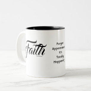 MDILLONDESIGNS.COM presents #FAITH Two-Tone Coffee Mug