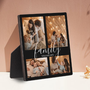 Mdoern Family Keepsake Photo Collage  Plaque