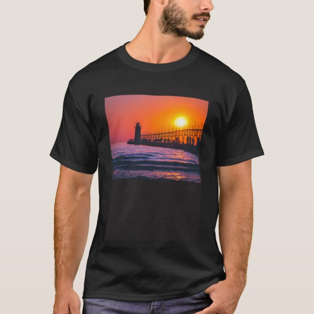 MDPhotos - Sunset on South Haven's Shores Pullover (Front)