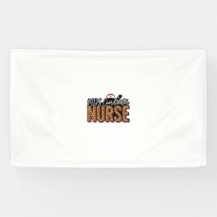 MDS Coordinator Nurse Vintage Leopard Shirt Design Banner