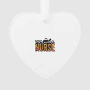 MDS Coordinator Nurse Vintage Leopard Shirt Design Ornament