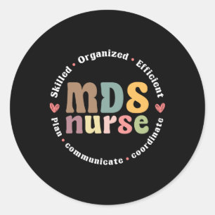Mds Nurse Appreciation Classic Round Sticker