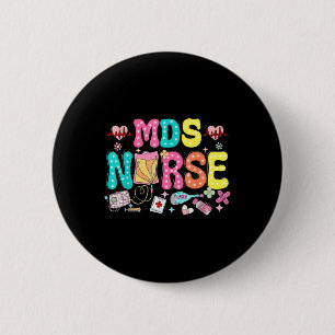 Mds Nurse Heart Valentines Day Medical Nursing 6 Cm Round Badge