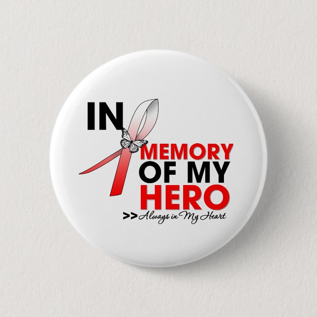 MDS Tribute In Memory of My Hero 6 Cm Round Badge (Front)