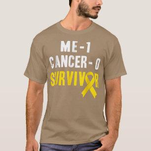 Me 1 Cancer 0 - Childhood Cancer Survivor3136 T-Shirt