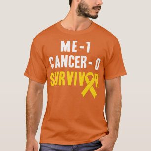 Me 1 Cancer 0 - Childhood Cancer Survivor T-Shirt
