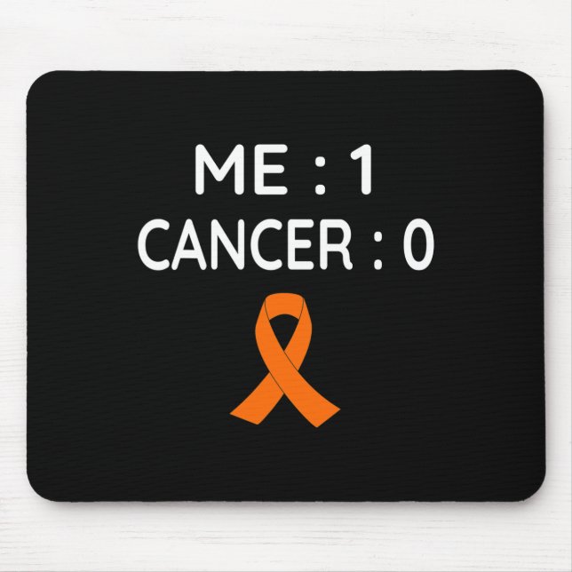 Me 1 Cancer 0 Leukaemia Awareness  Mouse Pad (Front)
