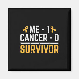 Me 1 Childhood Cancer 0 Survivor Awareness Boys Gi Magnet