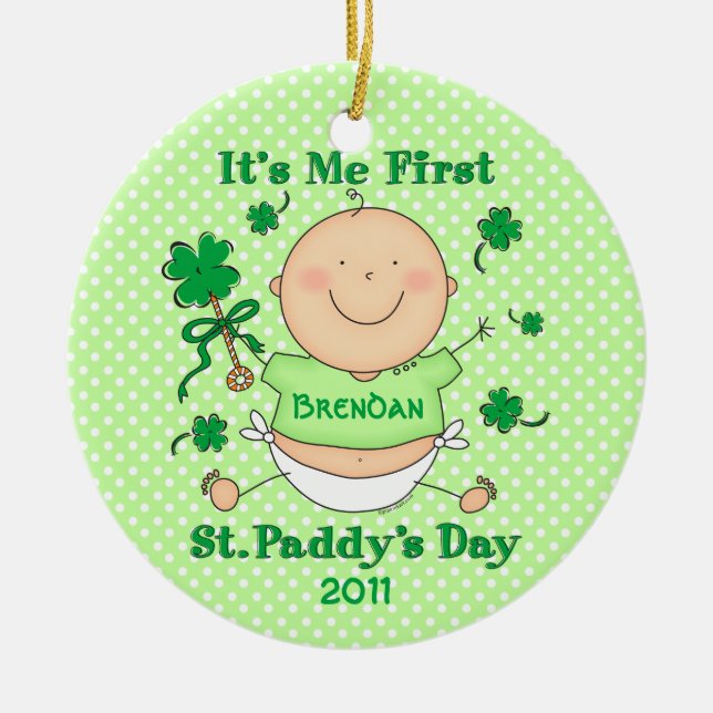 Me 1st St. Paddy's Day Custom Ornament (Front)
