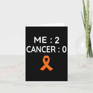Me 2 Cancer 0 Leukaemia Awareness Card