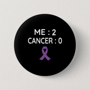 Me 2 Cancer 0 Pancreatic Cancer Awareness 6 Cm Round Badge
