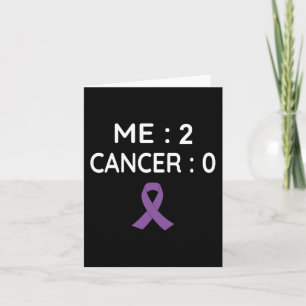 Me 2 Cancer 0 Pancreatic Cancer Awareness  Card