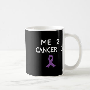Me 2 Cancer 0 Pancreatic Cancer Awareness Coffee Mug