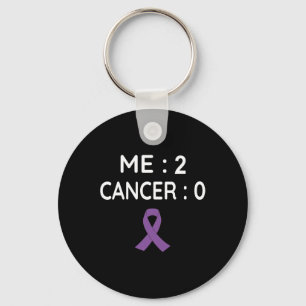 Me 2 Cancer 0 Pancreatic Cancer Awareness  Key Ring